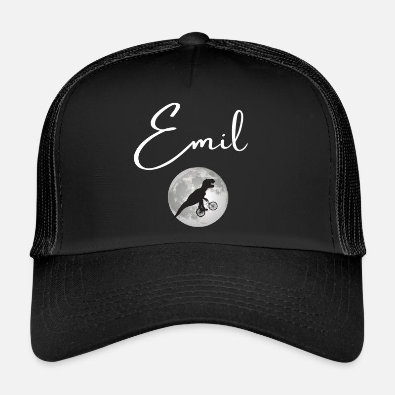 EMIL - Beau prénom de garçon avec dinosaure Casquette trucker 