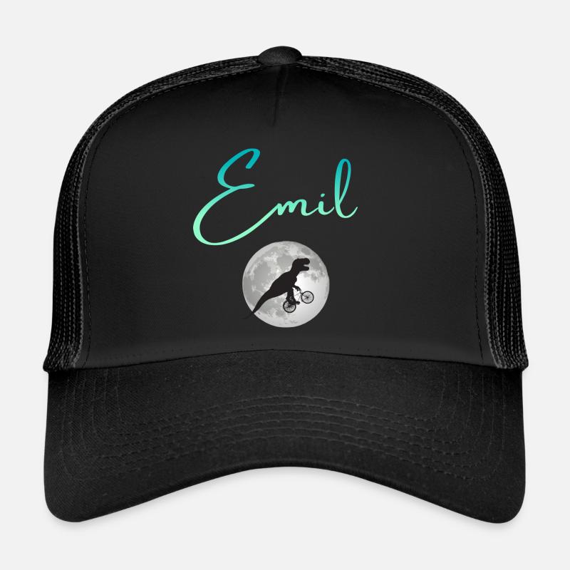 EMIL - Beau prénom de garçon avec dinosaure Casquette trucker 