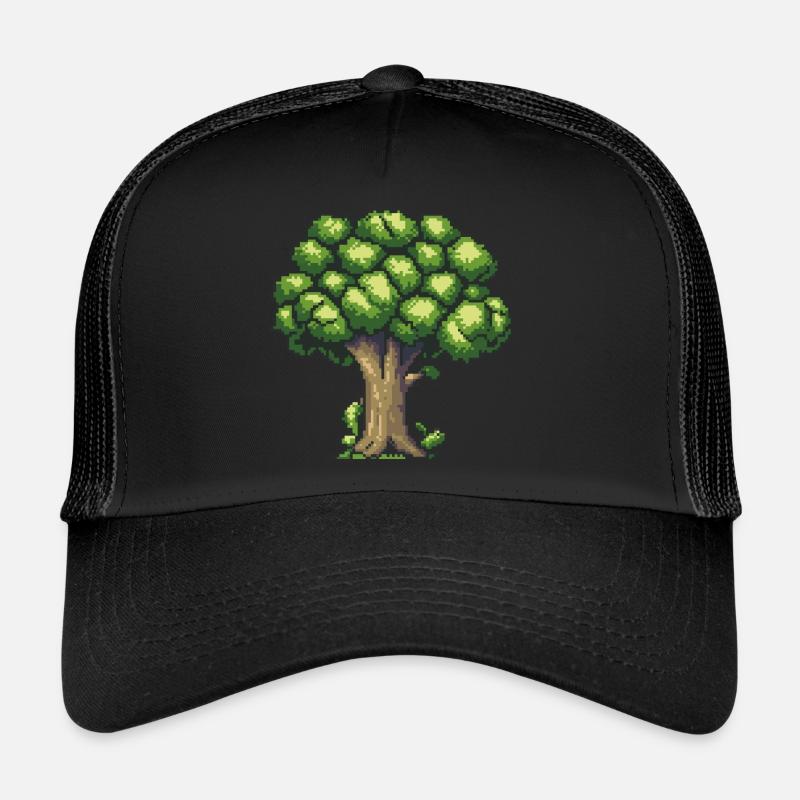Broccoli Pixel Icon Trucker Cap