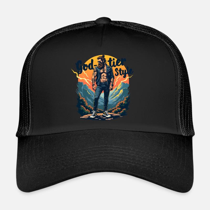 God Tier Style - Hipster Zeus Trucker Cap