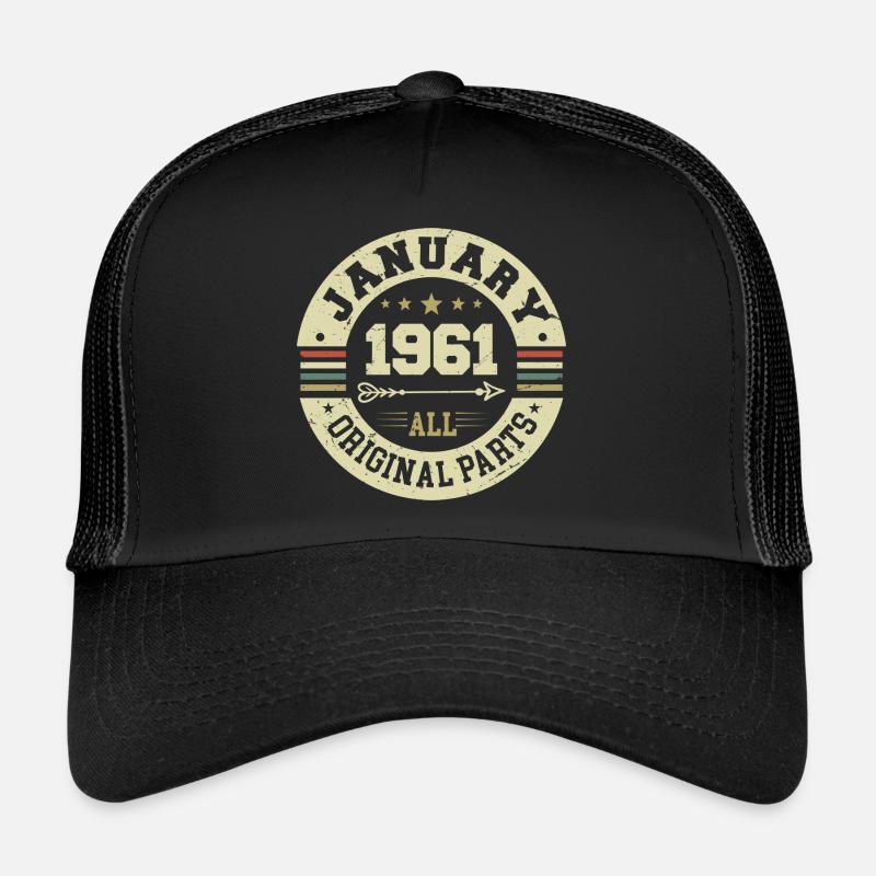 Janvier 1961 - Anniversaire en janvier 1961 Casquette trucker 