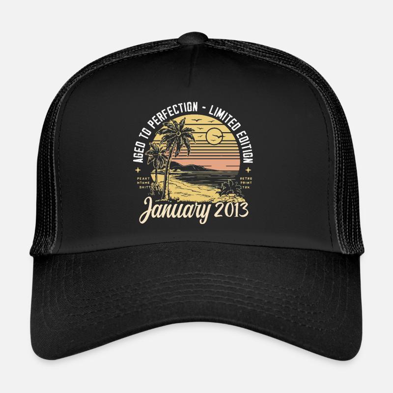 2013 Anniversaire Janvier 2013 - Cadeau Janvier 2013 Casquette trucker 