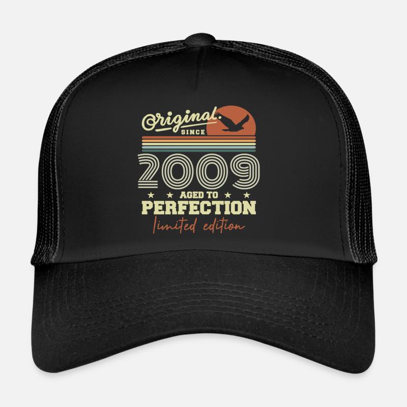 Original 2009 cadeau anniversaire 2009 rétro 2009 Casquette trucker 