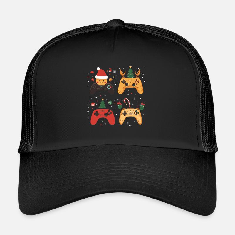 Gaming controller with Christmas decoration Trucker Cap