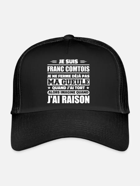 Franc comtois I don't shut my mouth frank comté - Trucker Cap - black/black - Front