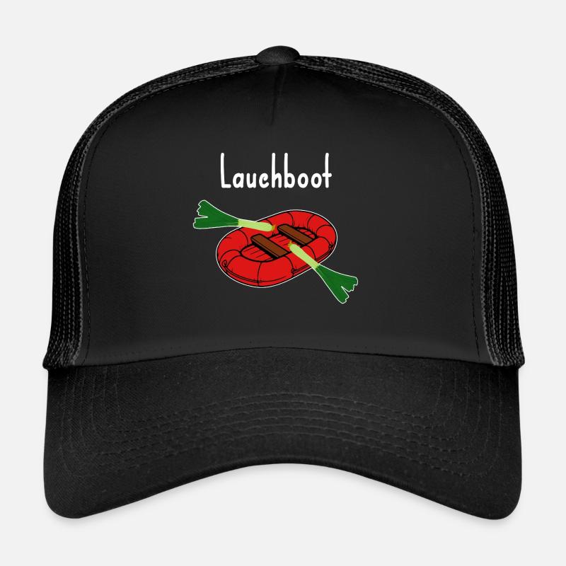 Lauchboot Lustiges Bild Witz dünn Trucker Cap