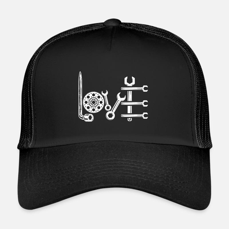 Amour mécanique - Casquette trucker - noir/noir