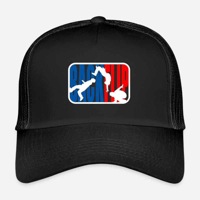 Parkour Freerunner Backflip - Trucker Cap - Schwarz/Schwarz
