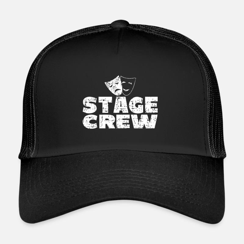 Stage Crew - Trucker Cap - Schwarz/Schwarz