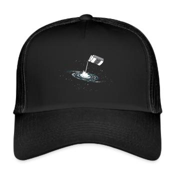 Galaxie-Raumfahrt-Liebhaber Astronom - Trucker Cap - Schwarz/Schwarz - Vorne