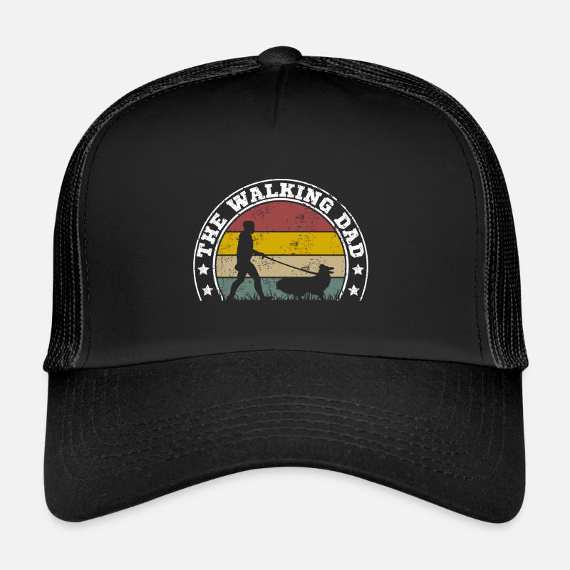 The Walking Dad Sheltie Shetland Sheepdog Trucker Cap