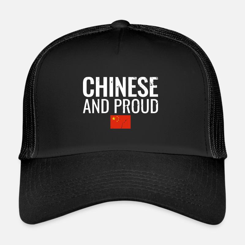 Drapeau chinois et fier de la Chine Casquette trucker 