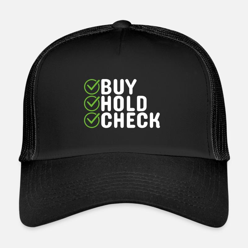 Exchange Wisdom Buy And Hold And Check Trucker Cap