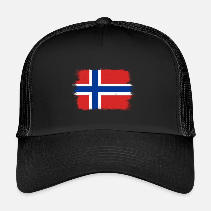 Norvège Drapeau Scandinavie Drapeau norvégien Casquette trucker 