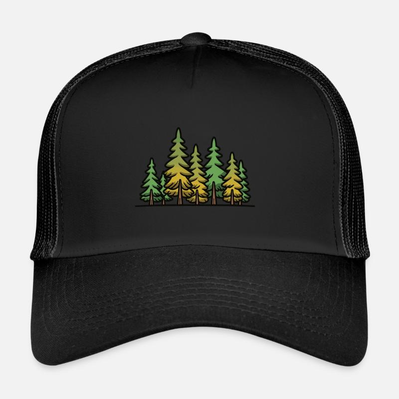 Arbres de la forêt Casquette trucker 