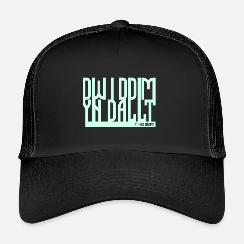 Dw i ddim yn dallt (I don't understand) - Trucker Cap - black/black
