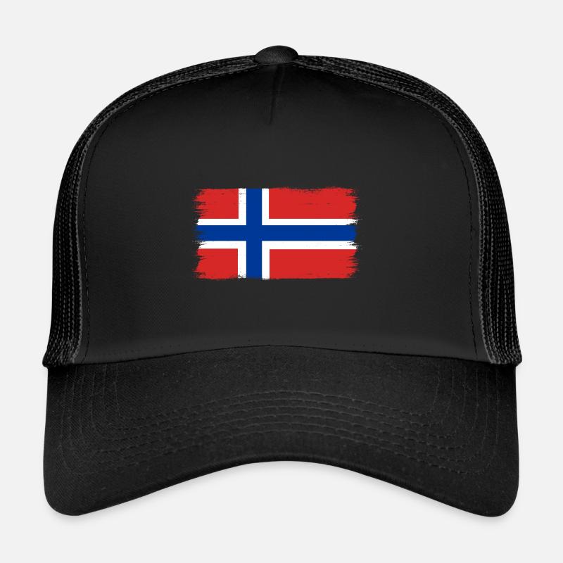 Norvège Drapeau de la Scandinavie Casquette trucker 