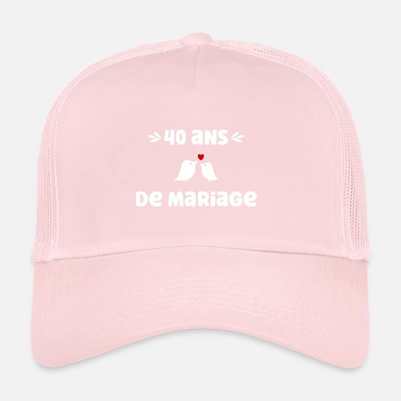 40 ans de mariage Casquette trucker 