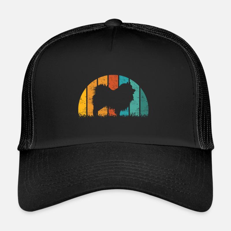 Wolfsspitz Vintage Retro Trucker Cap