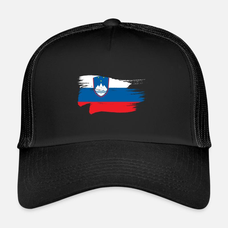 Slovénie Drapeau des Balkans Drapeau slovène Vintage Casquette trucker 