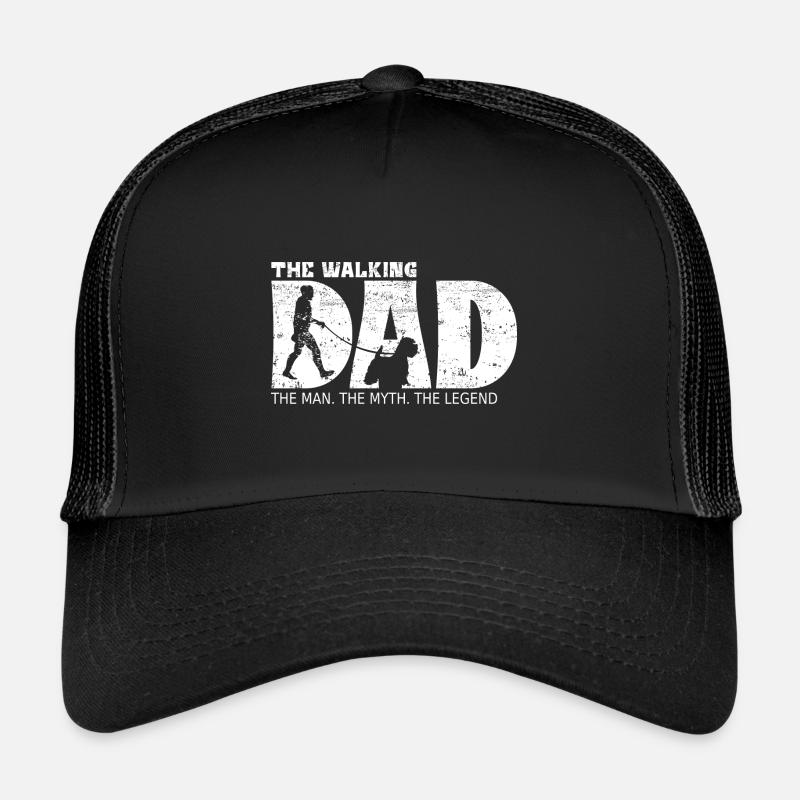 West Highlan Terrier The Walking Dad - Trucker Cap - Schwarz/Schwarz