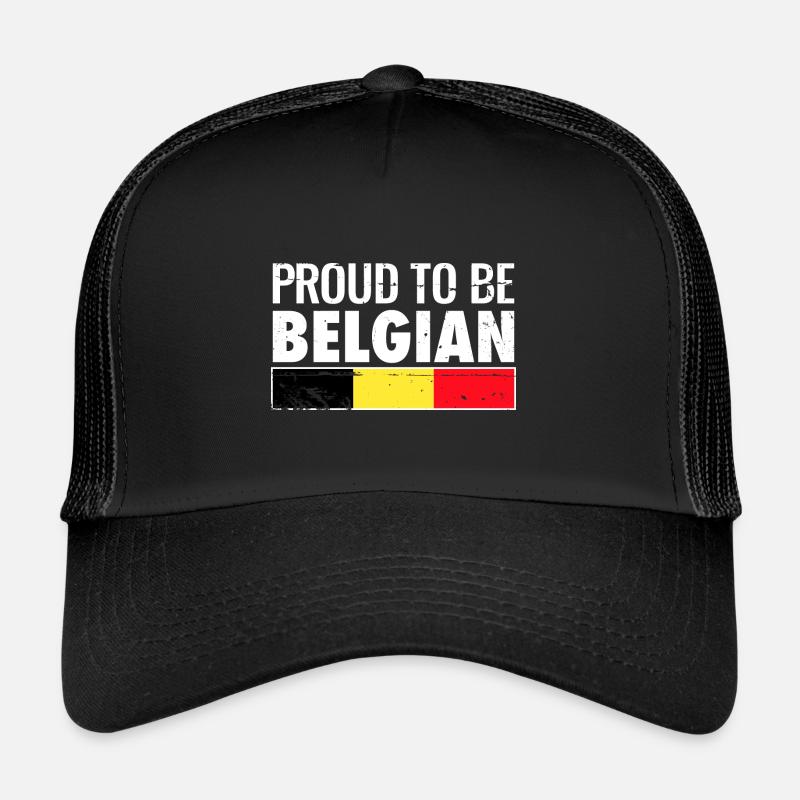 Proud to be Belgian Belgian flag Trucker Cap