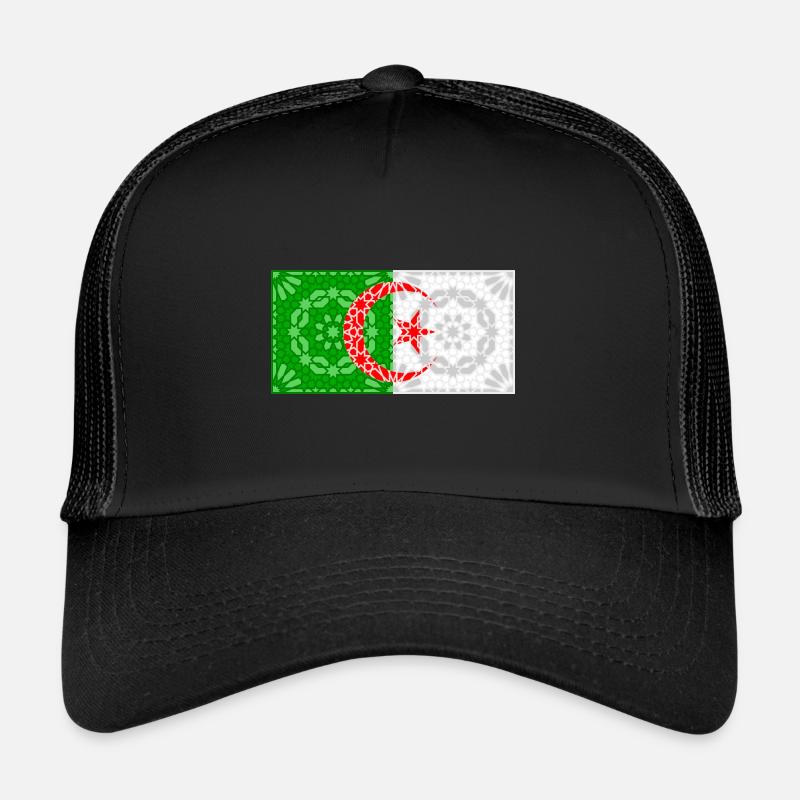 Algerien - Trucker Cap - Schwarz/Schwarz