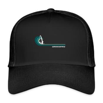 Planche à voile Planche à voile Vagues Eau de vent - Casquette trucker  - noir/noir - Devant