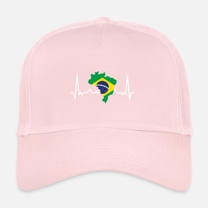 Drapeau du Brésil Drapeau de l’Amérique du Sud Casquette trucker 