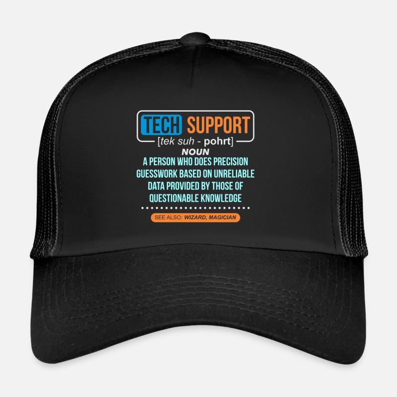 Techniker Geschenkidee & T-Shirt - Trucker Cap - Schwarz/Schwarz