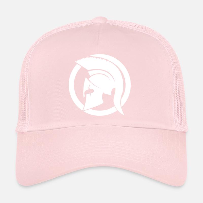 White Spartan Trucker Cap