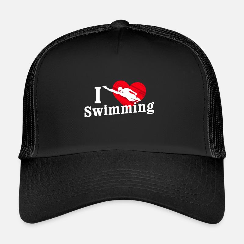 J’aime nager Casquette trucker 