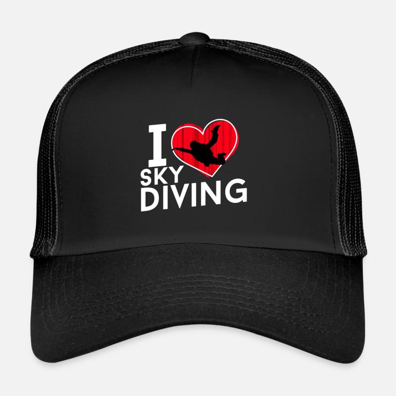 J'adore le parachutisme Casquette trucker 