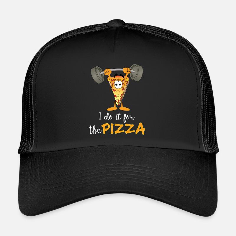 Pizza Exercise Goal Funny Gift Trucker Cap