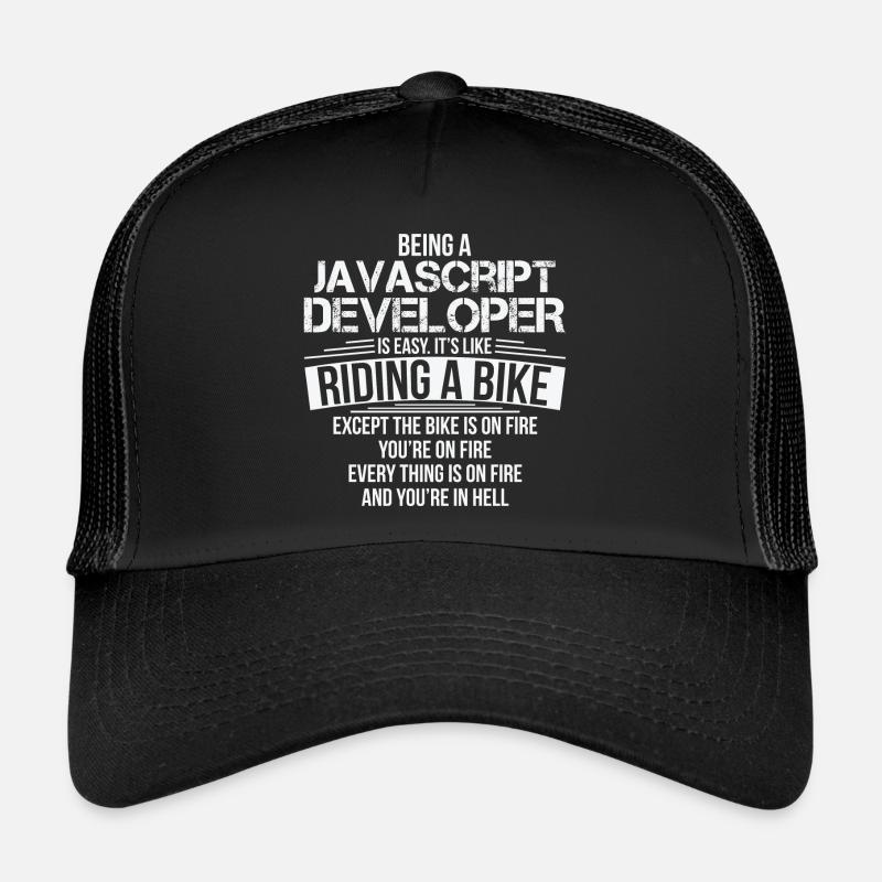 Profession Computer Geeks Funny Gift - Trucker Cap - black/black