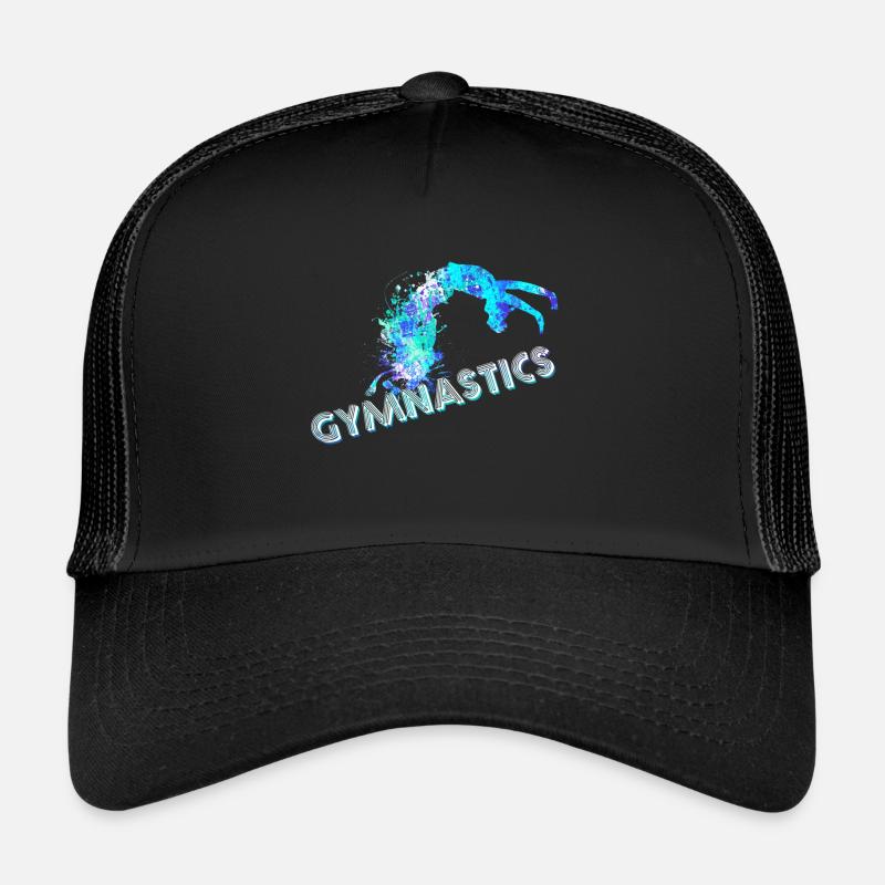 do gymnastics - Trucker Cap - black/black