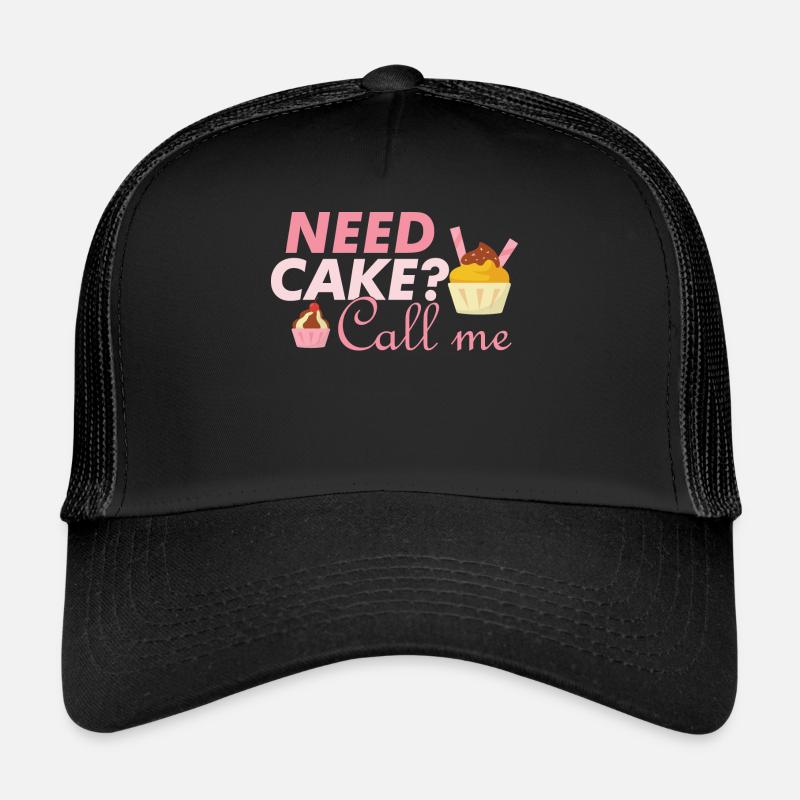 Brauchst du Torte ruf mich an lustiges Geschenk Trucker Cap