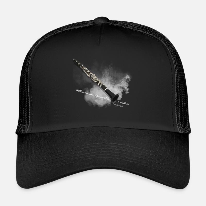 klarinette - Trucker Cap - Schwarz/Schwarz