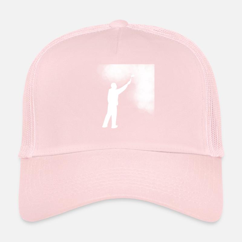 A painter with white color Trucker Cap