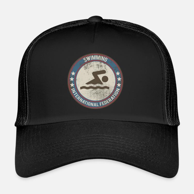 schwimmen - Trucker Cap - Schwarz/Schwarz