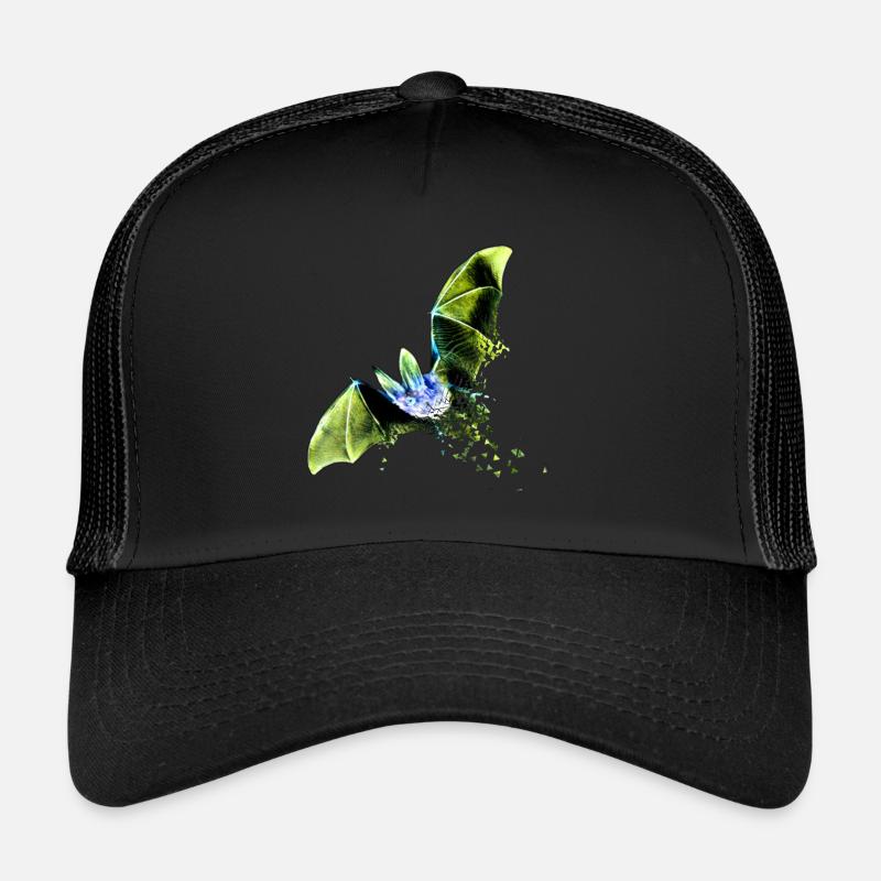 Bat - Casquette trucker - noir/noir