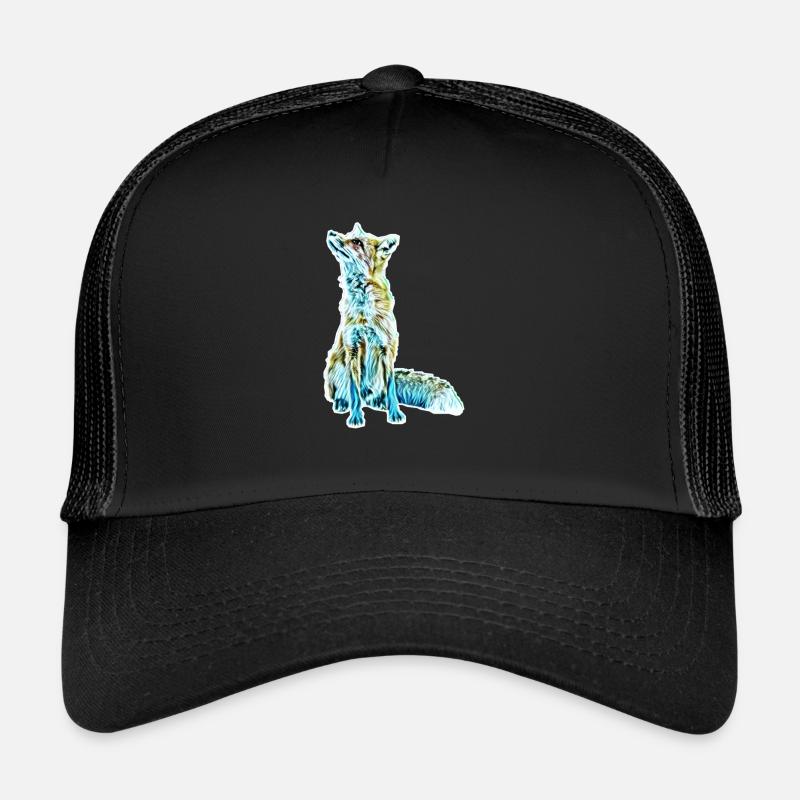 Fuchs - Trucker Cap - Schwarz/Schwarz