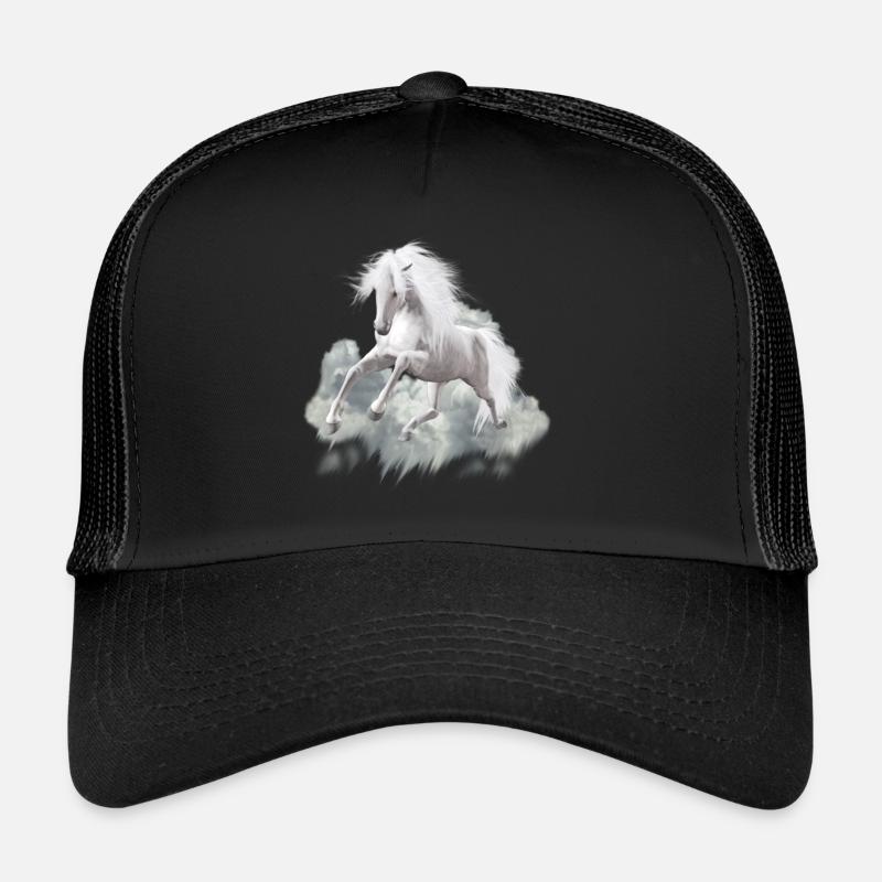 Cheval blanc - cheval blanc - Casquette trucker  - noir/noir