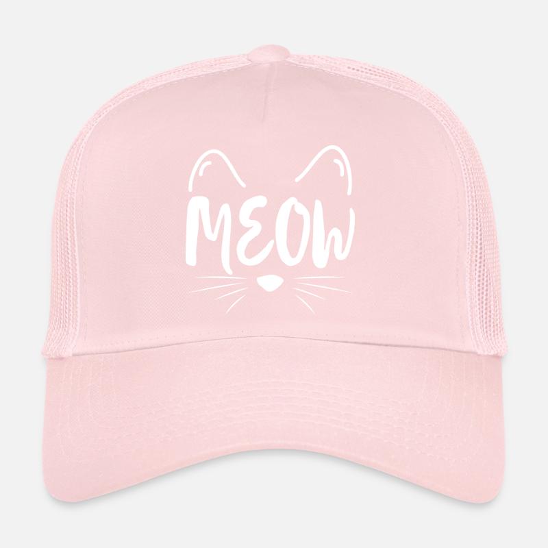 Meow Cat Cute Gift Trucker Cap