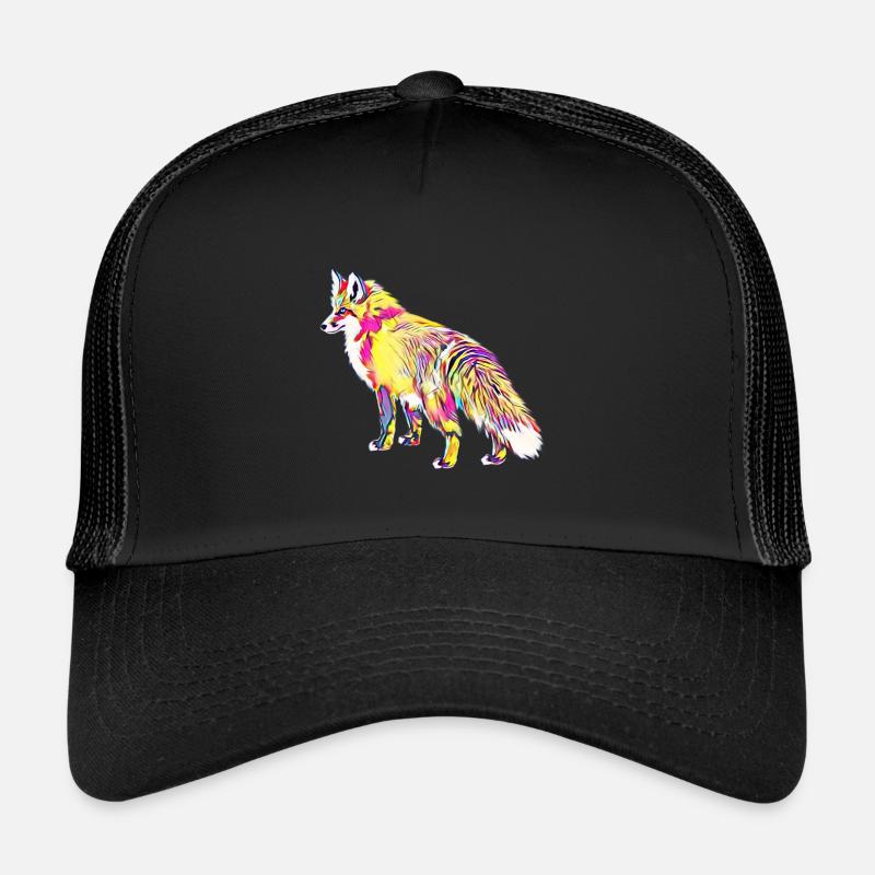 Fuchs - Trucker Cap - Schwarz/Schwarz