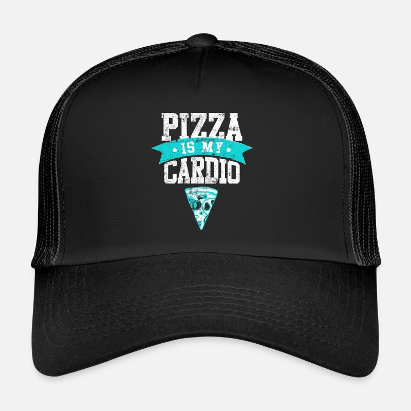 Pizza saying cardio Trucker Cap