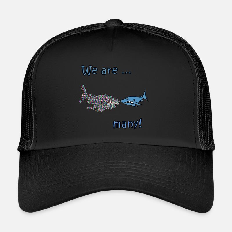 We are many - Trucker Cap - black/black