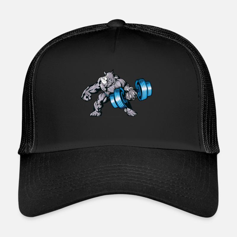 Rhino muscles dumbbell Trucker Cap