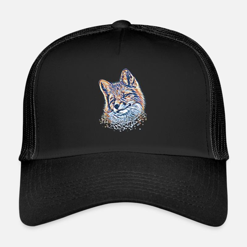 Fuchs - Trucker Cap - Schwarz/Schwarz
