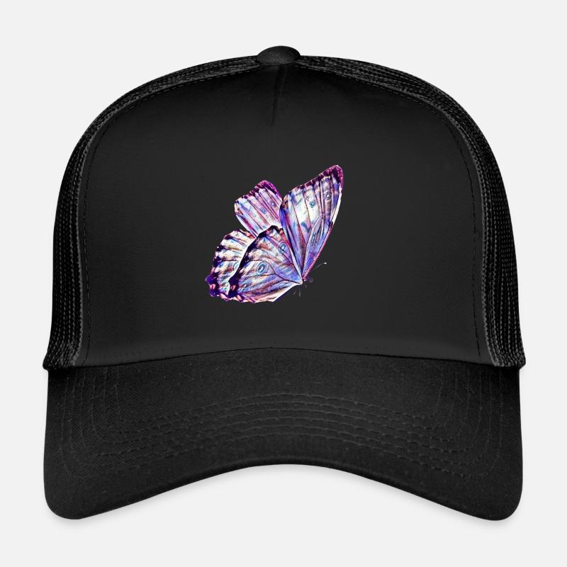 Schmetterling - Trucker Cap - Schwarz/Schwarz